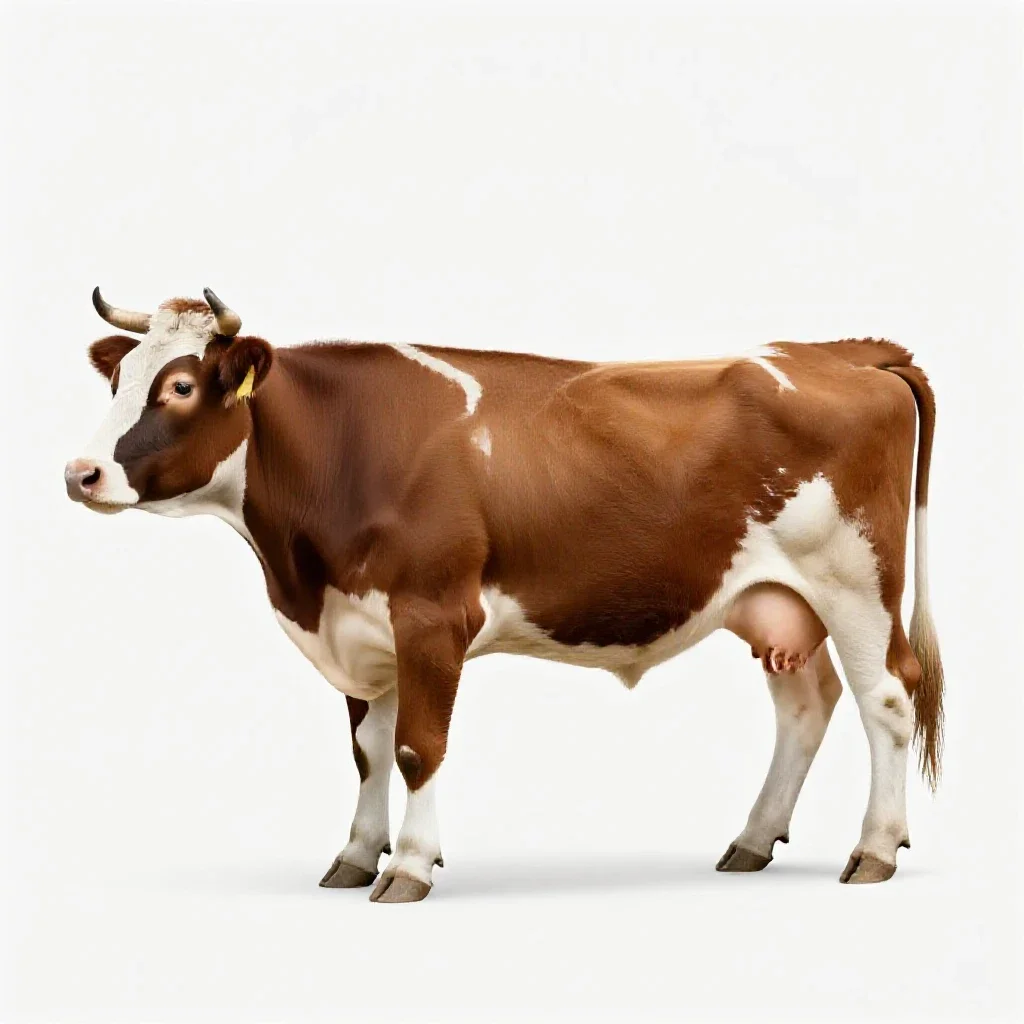 Cow isolated on a white background