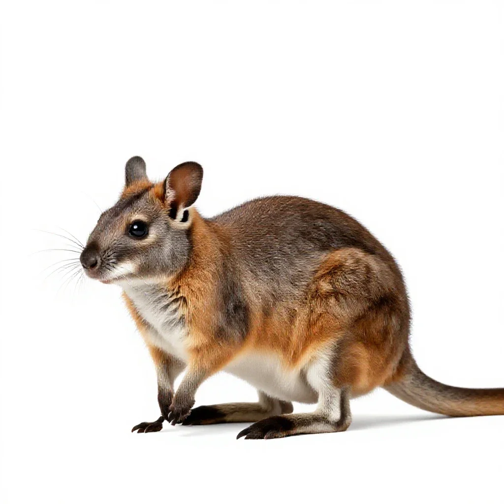 Jerboa kangaroo isolated on a white background