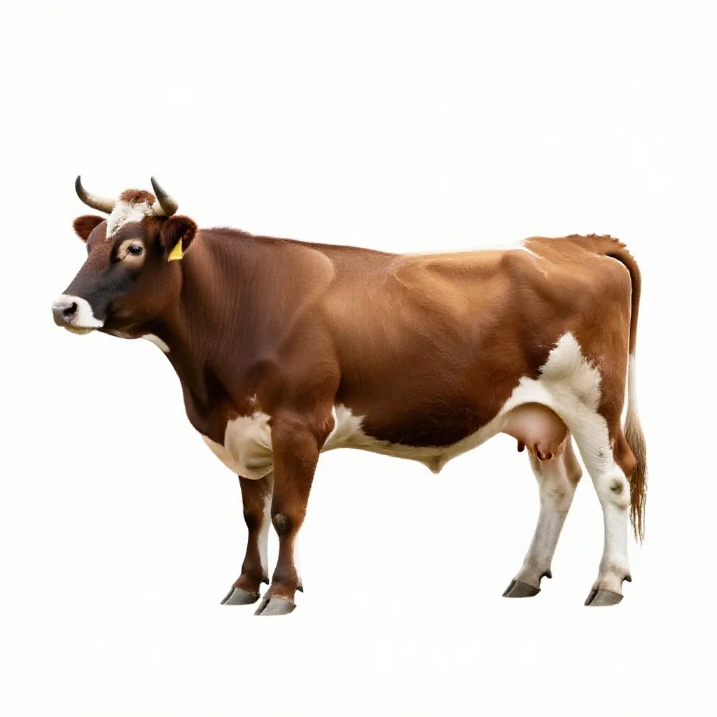 Livestock isolated on a white background
