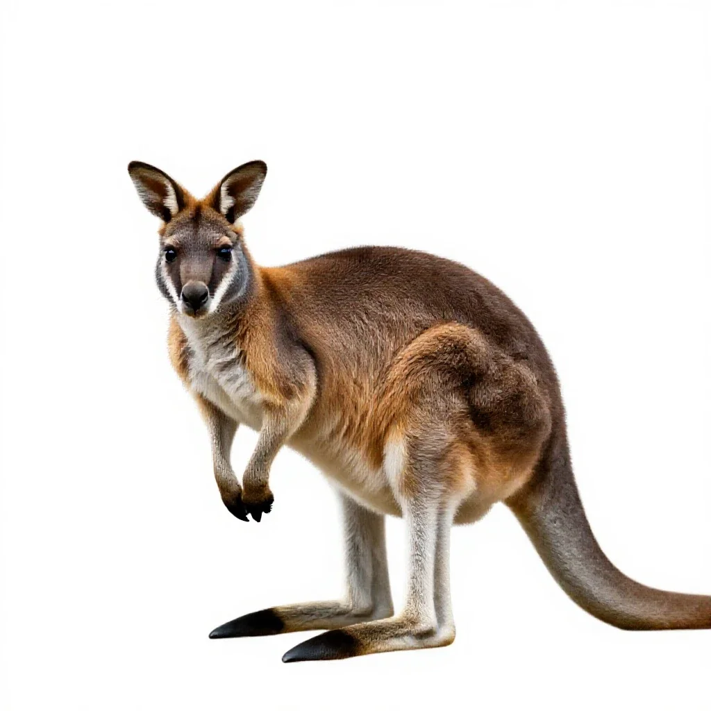 Musk kangaroo isolated on a white background