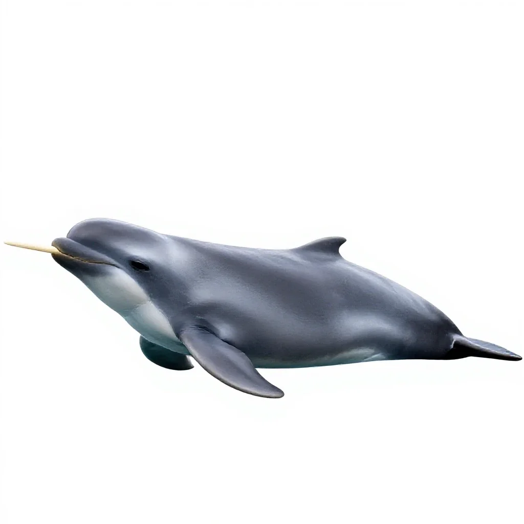Narwhal isolated on a white background