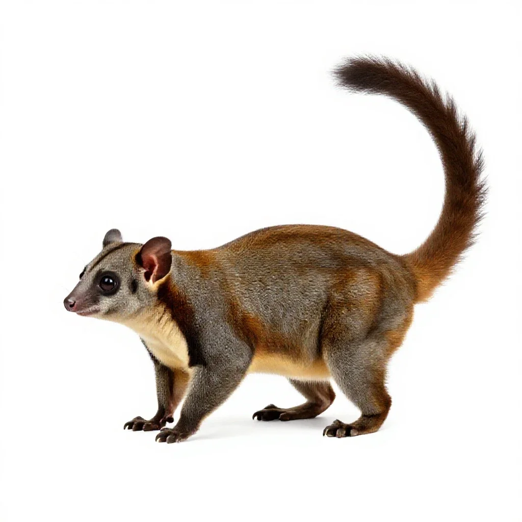Phalanger isolated on a white background