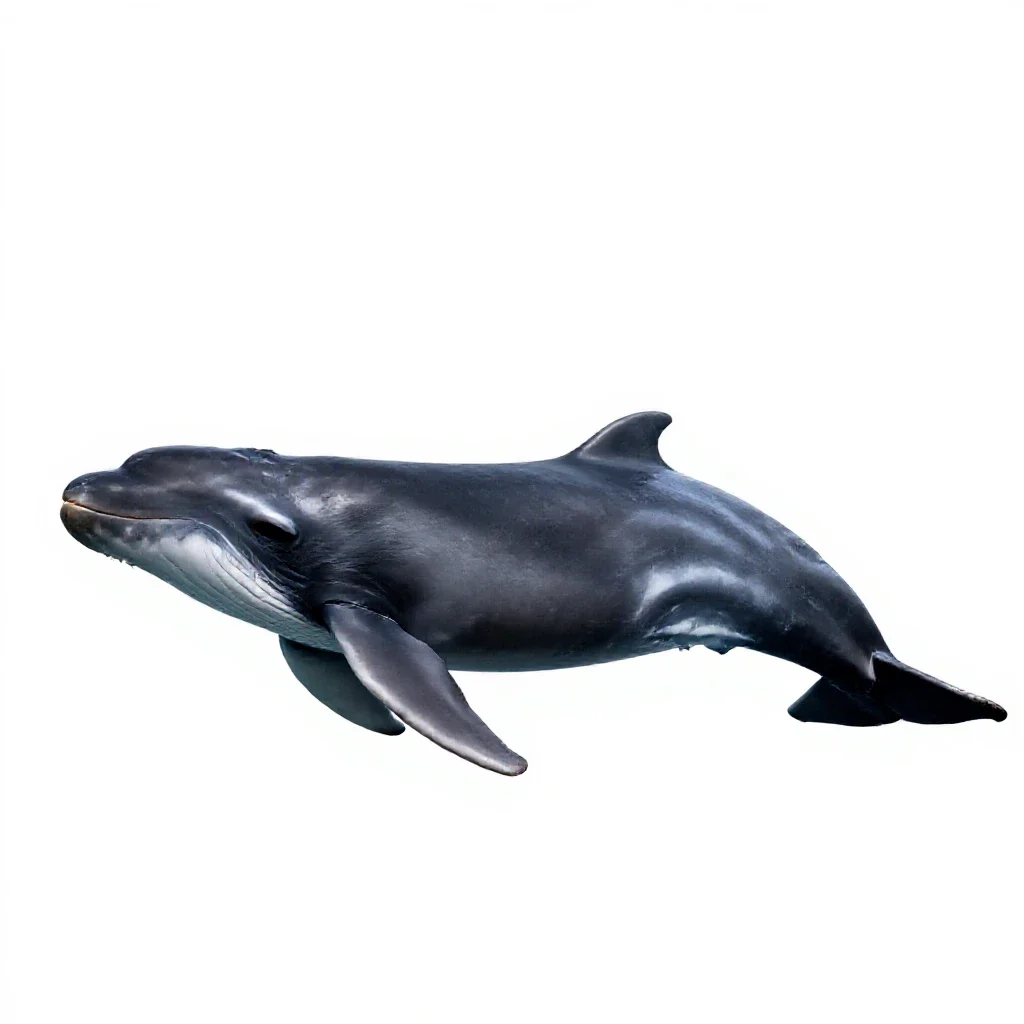 Pilot whale isolated on a white background