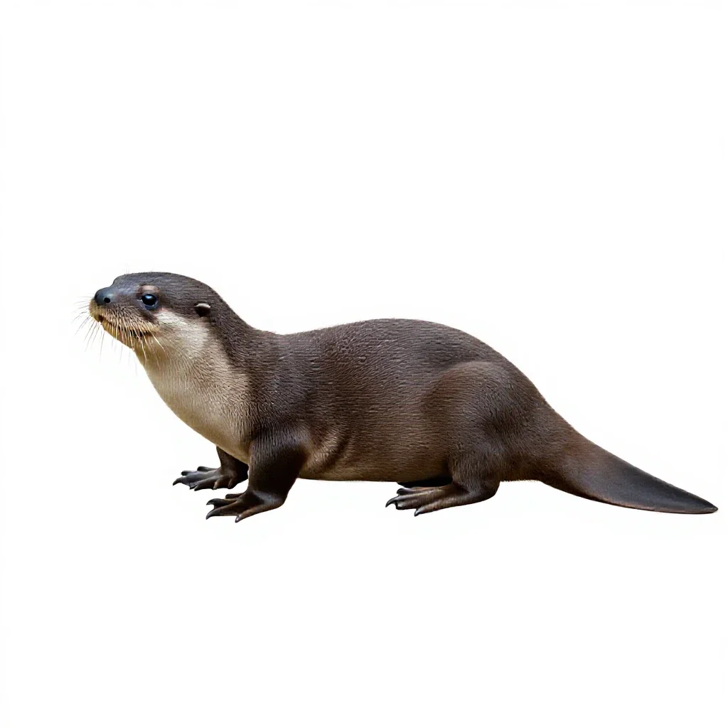 Platypus isolated on a white background
