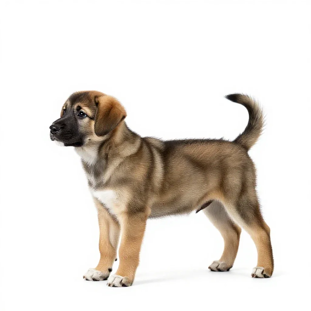Puppy isolated on a white background