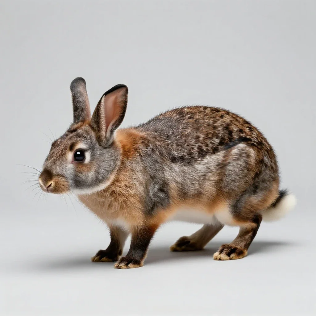 Rabbit-eared bandicoot isolated on a white background