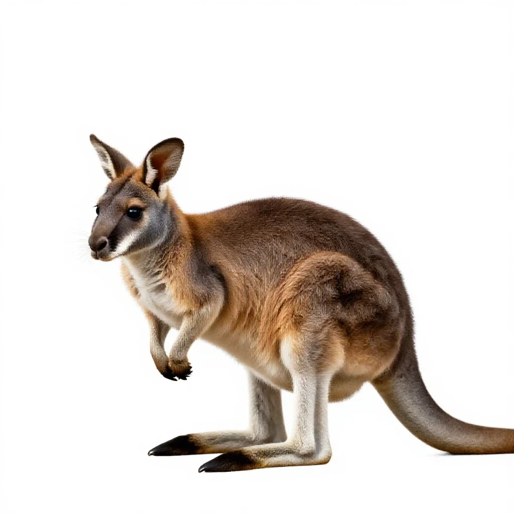 Rat kangaroo isolated on a white background