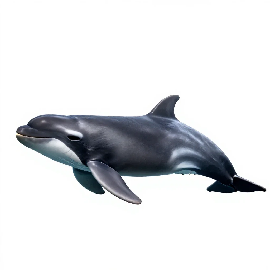 Toothed whale isolated on a white background