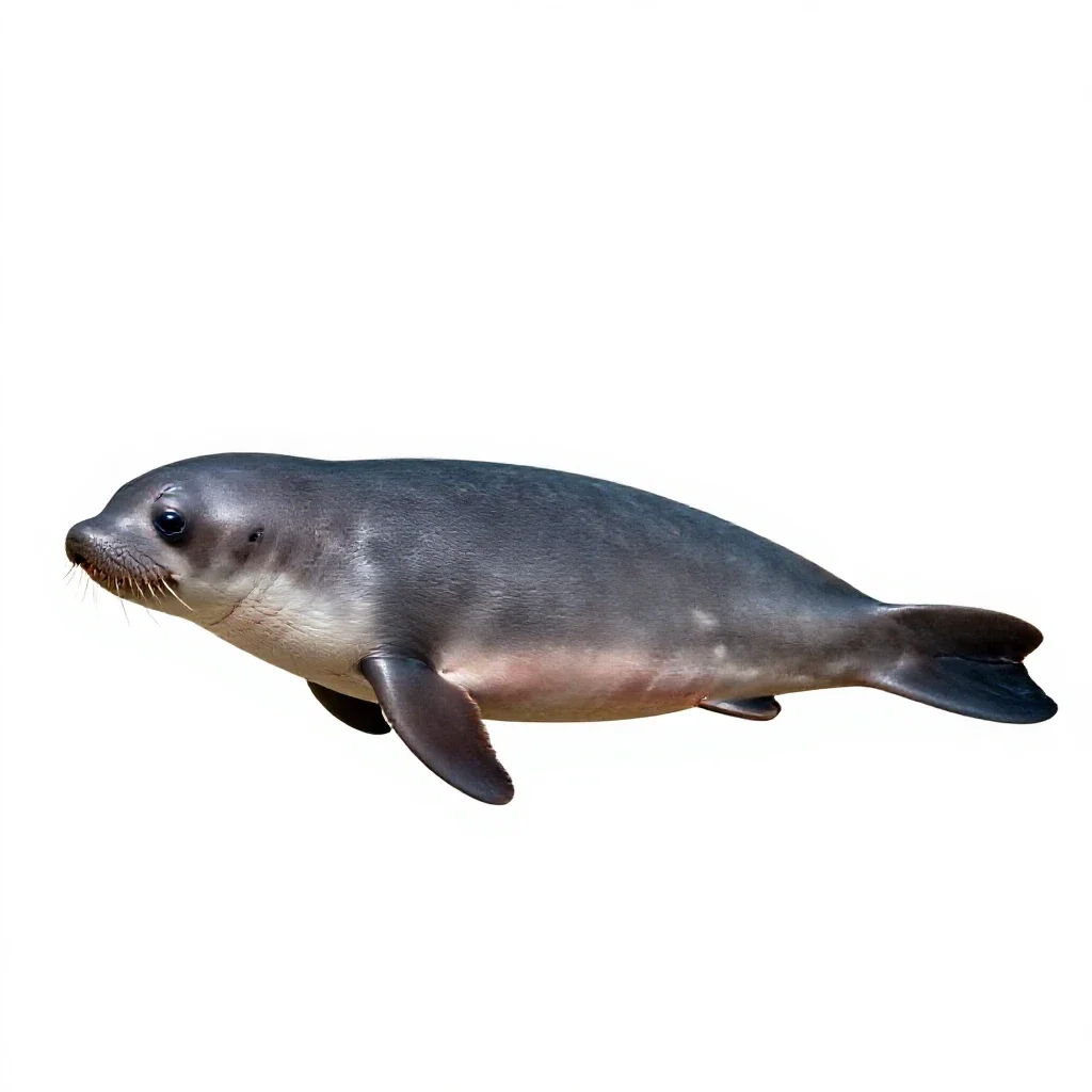 Vaquita isolated on a white background