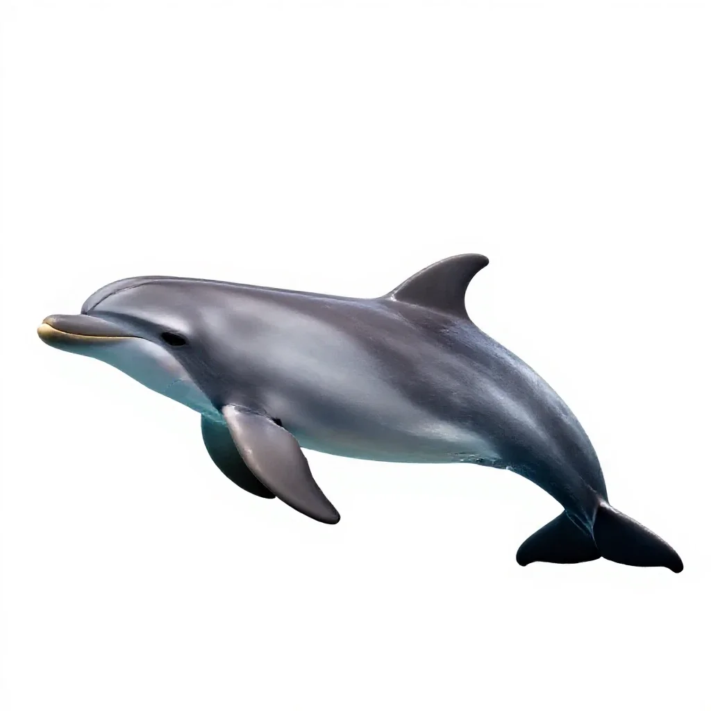 Aquatic mammal isolated on a white background