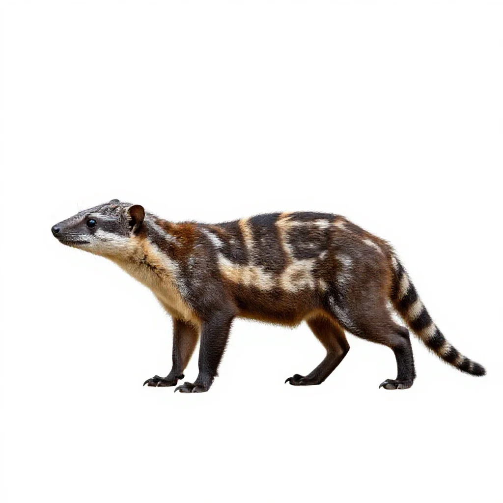 Eastern dasyure isolated on a white background