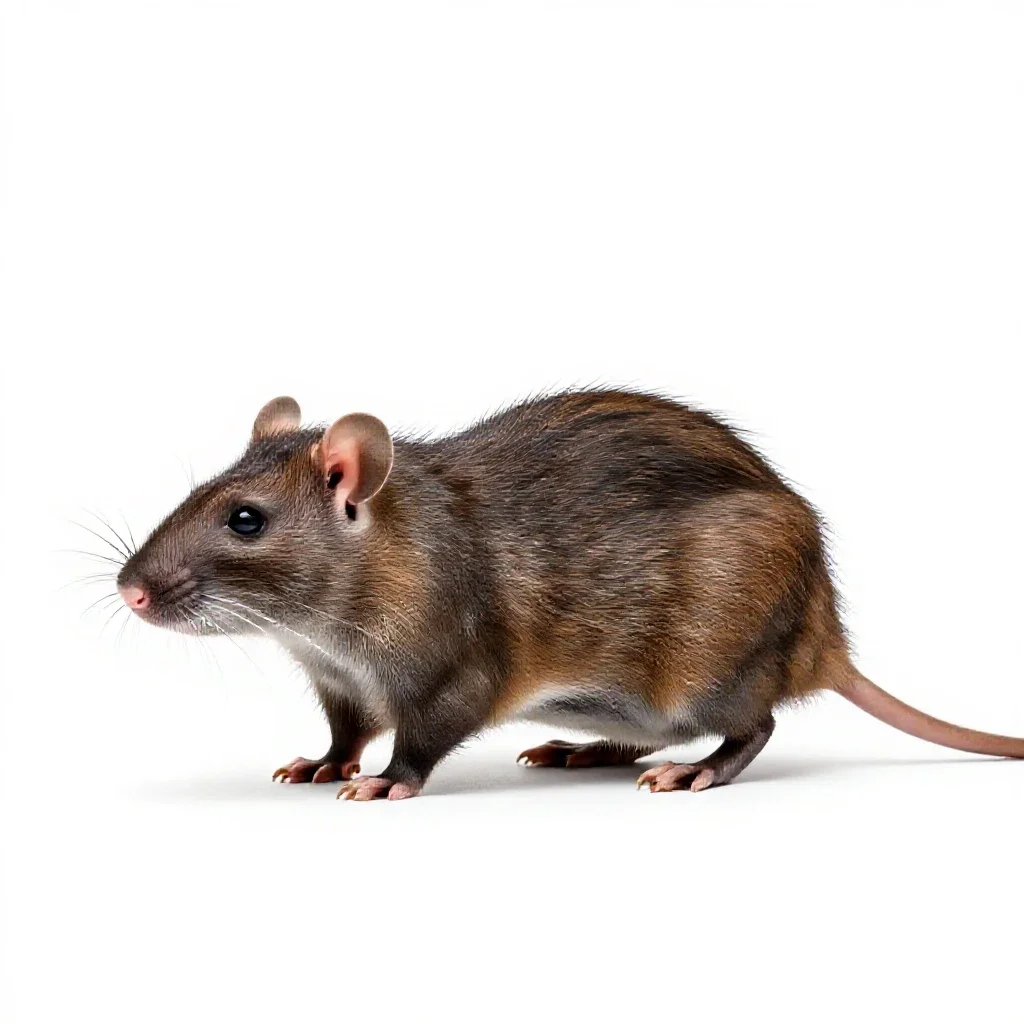 Opossum rat isolated on a white background