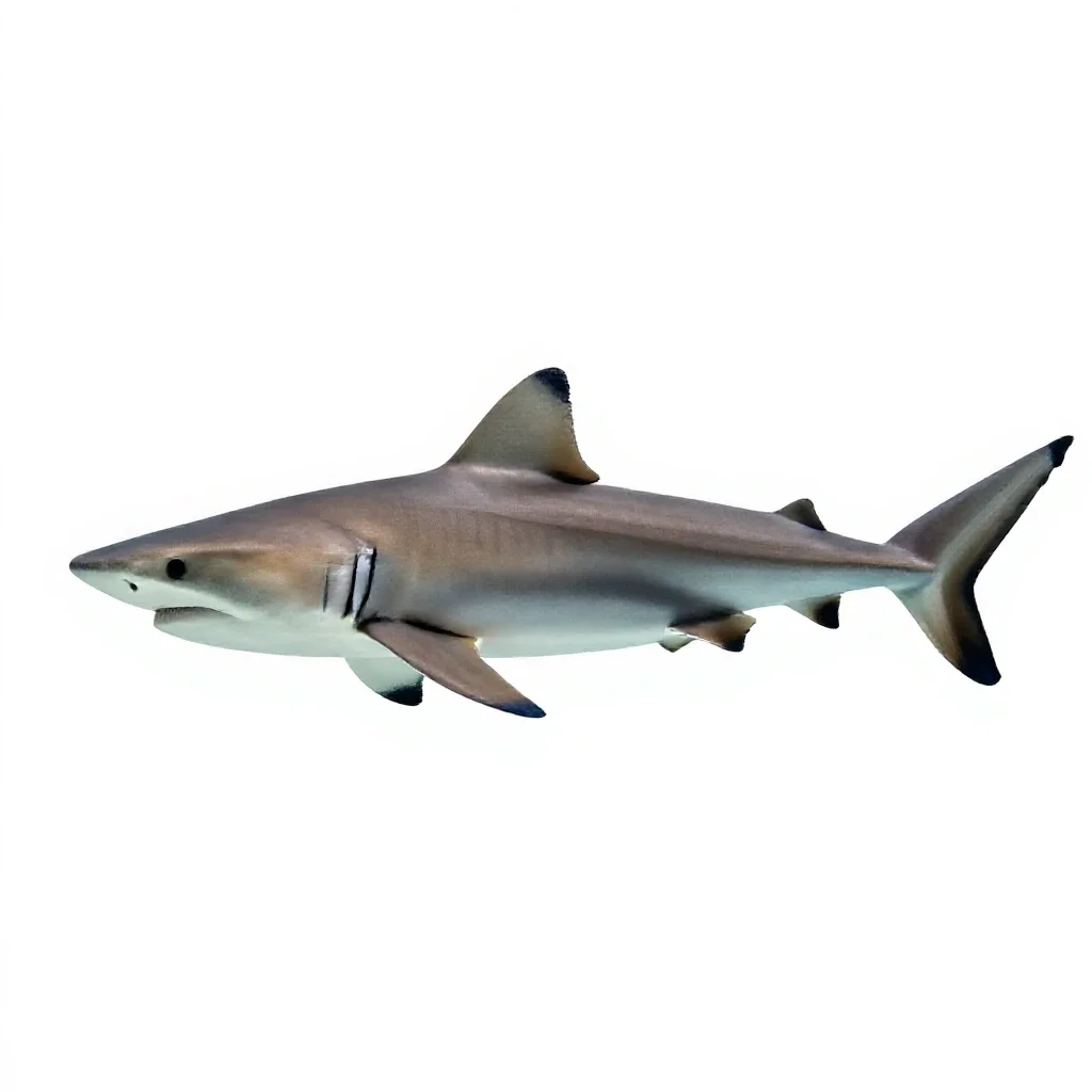 Blacktip shark isolated on a white background