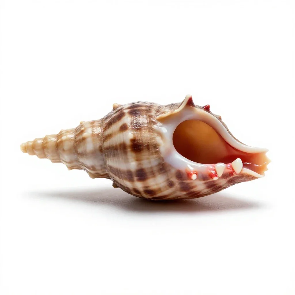 Bleeding tooth isolated on a white background