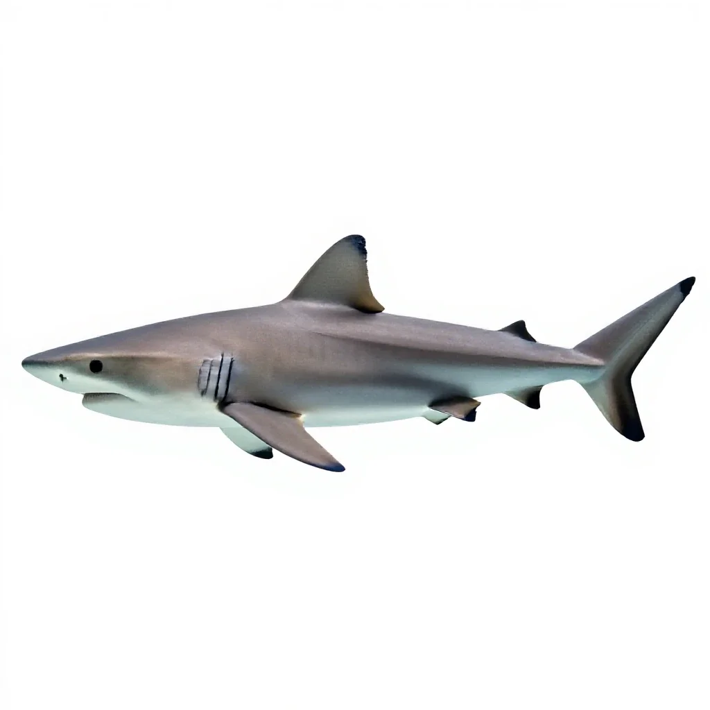 Bonito shark isolated on a white background