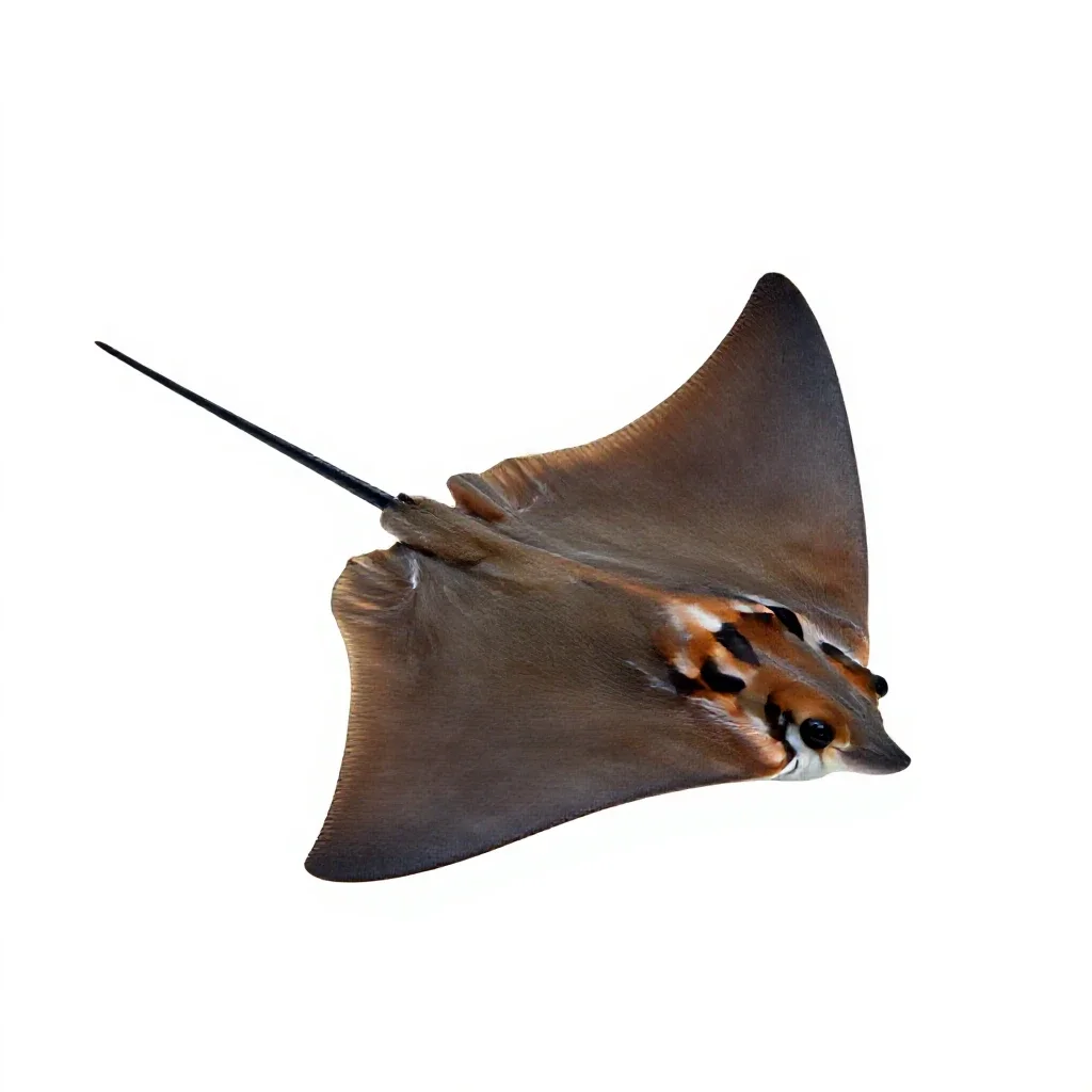 Butterfly ray isolated on a white background