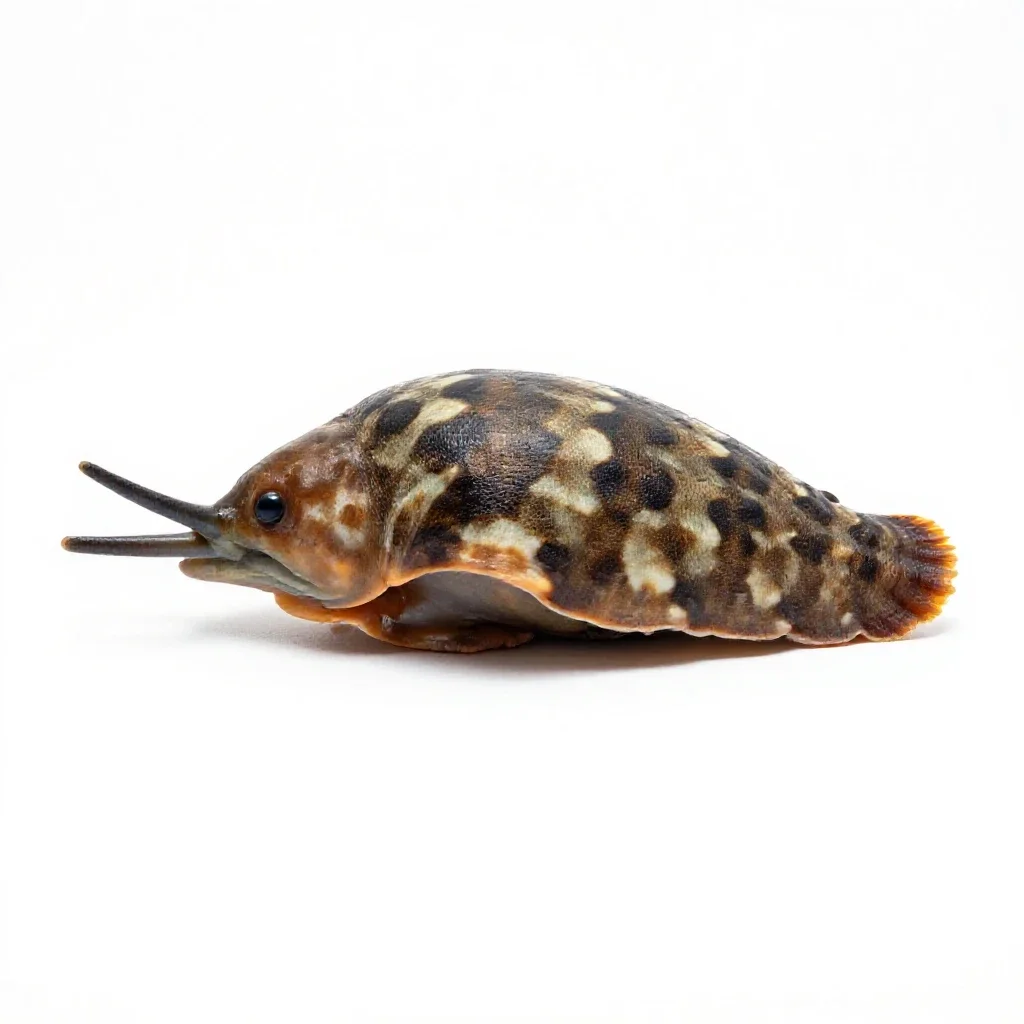 Chiton isolated on a white background