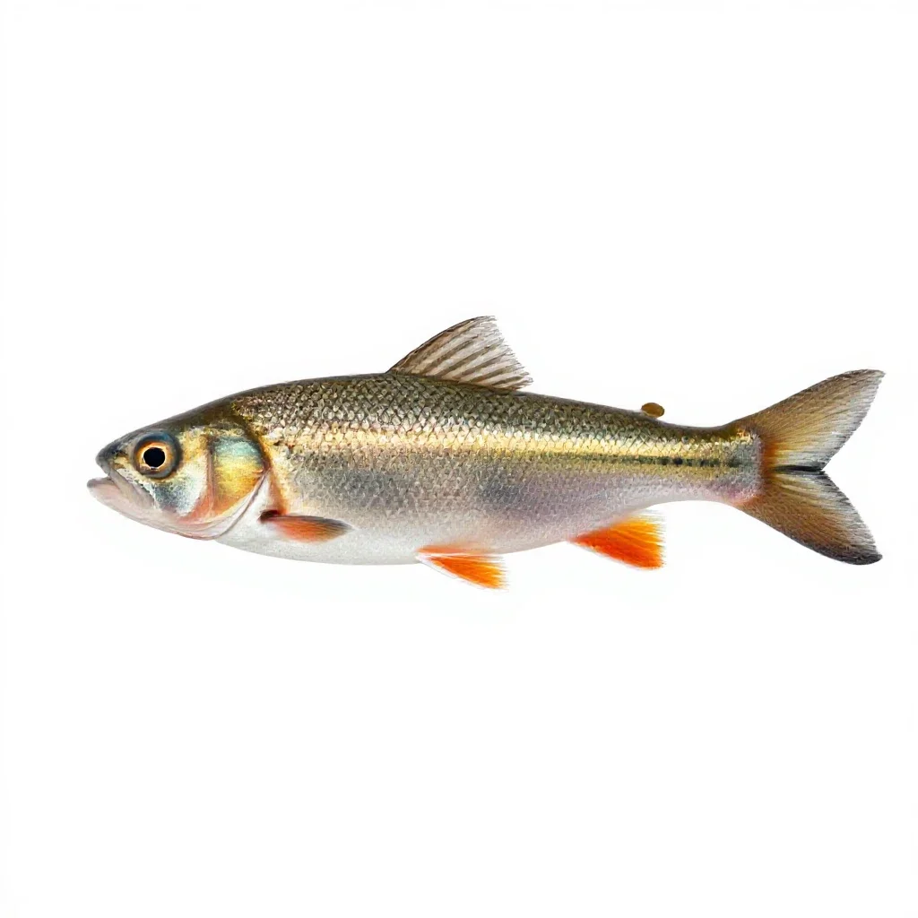 Common shiner isolated on a white background