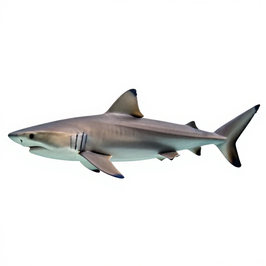 Cow shark isolated on a white background