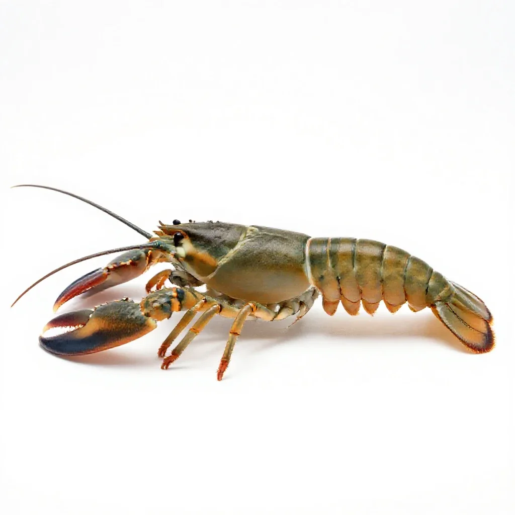 Crustacean isolated on a white background