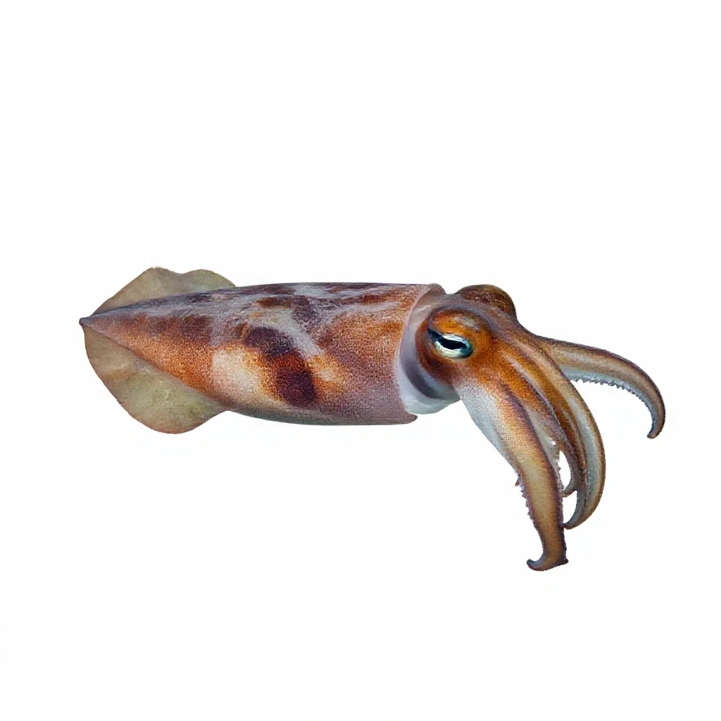 Cuttlefish isolated on a white background