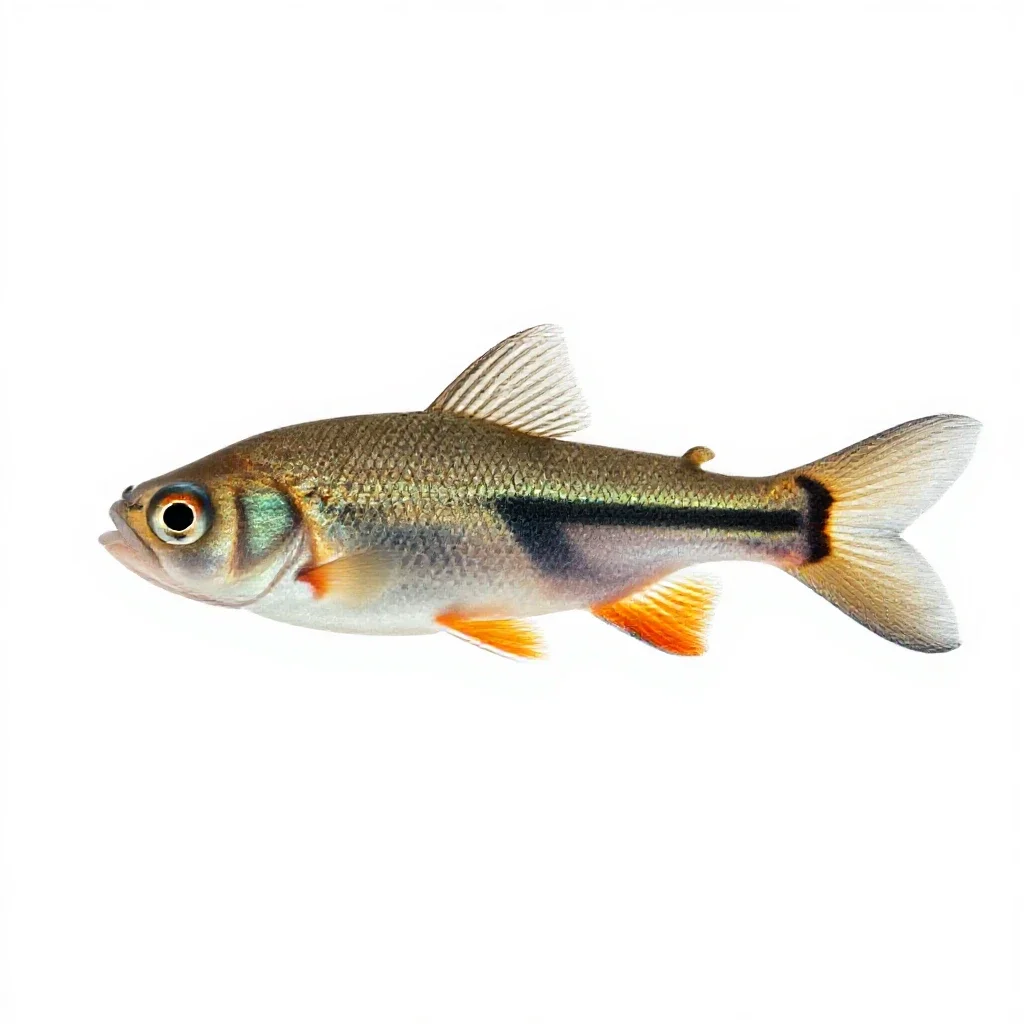 Cyprinodont isolated on a white background