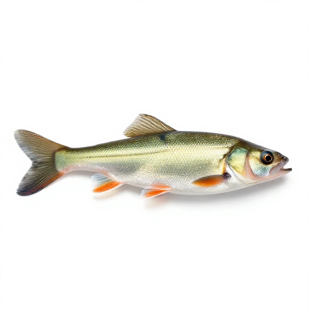 Dace isolated on a white background