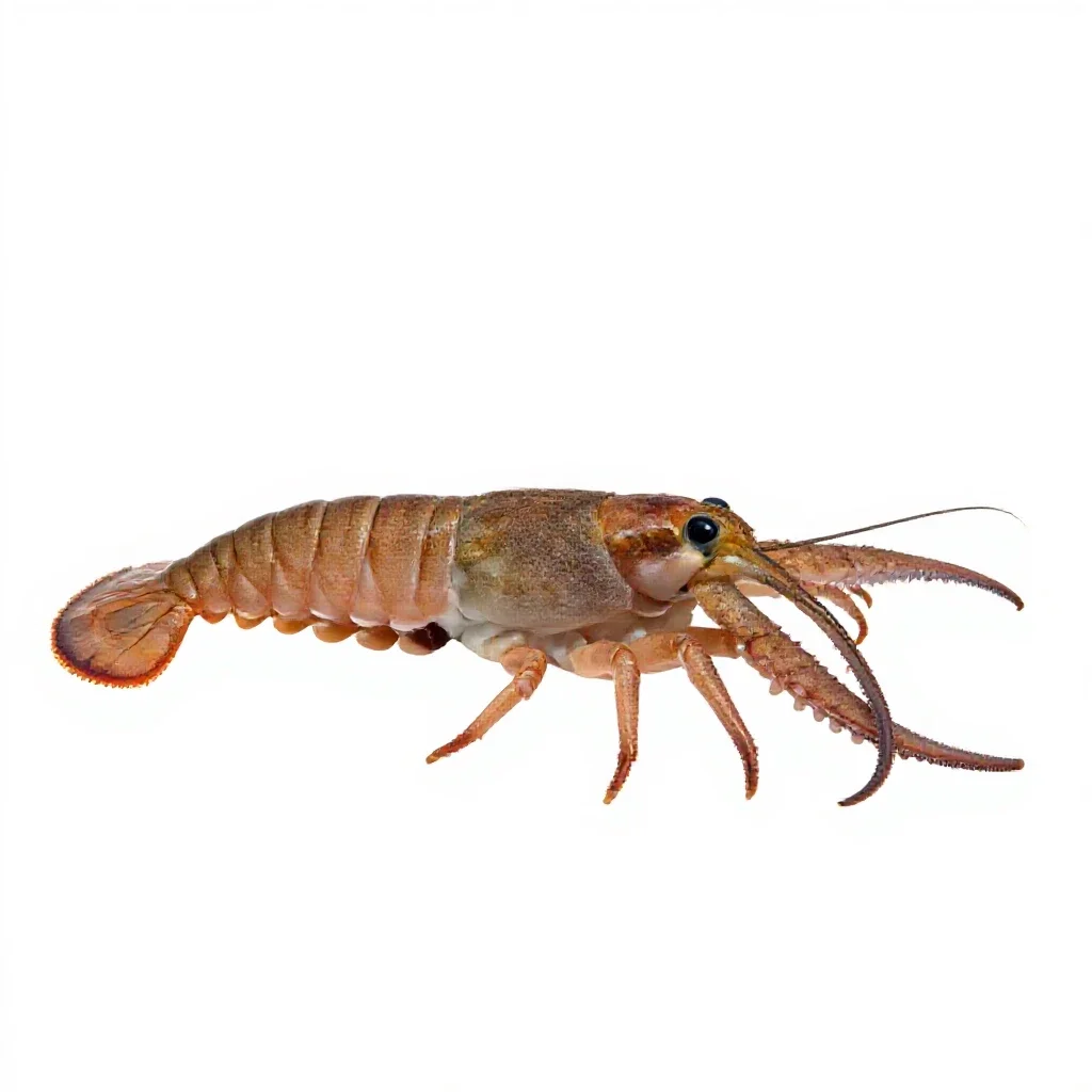 Decapod isolated on a white background