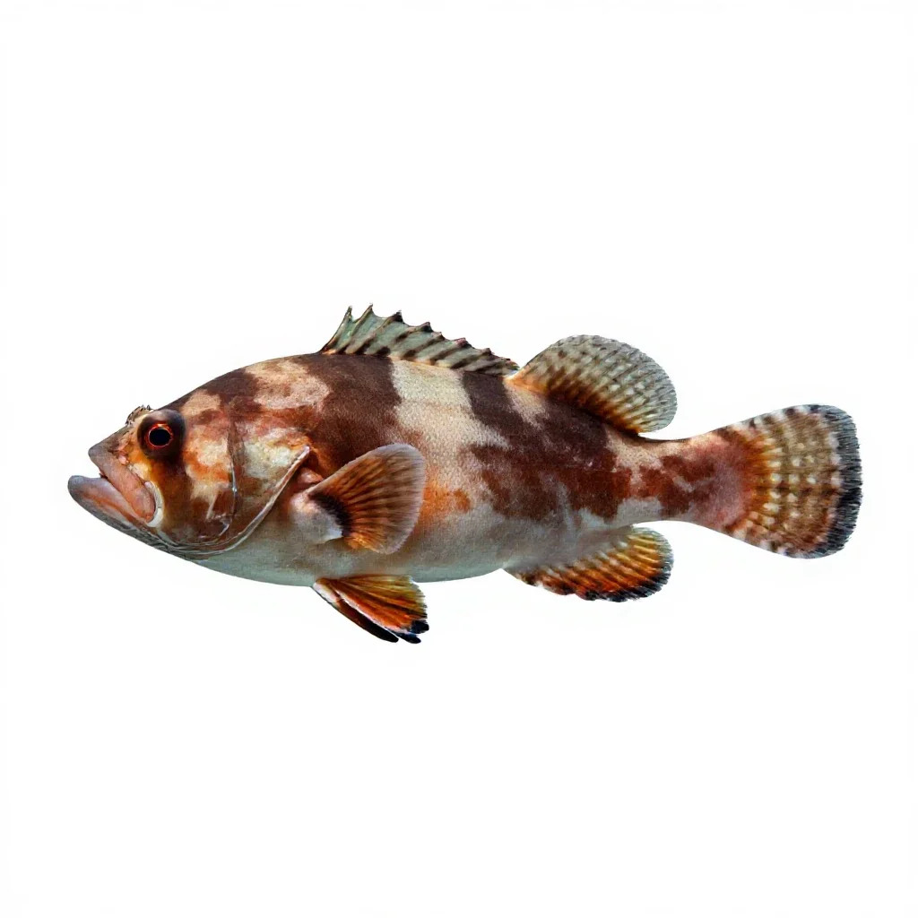 Deepwater squirrelfish isolated on a white background