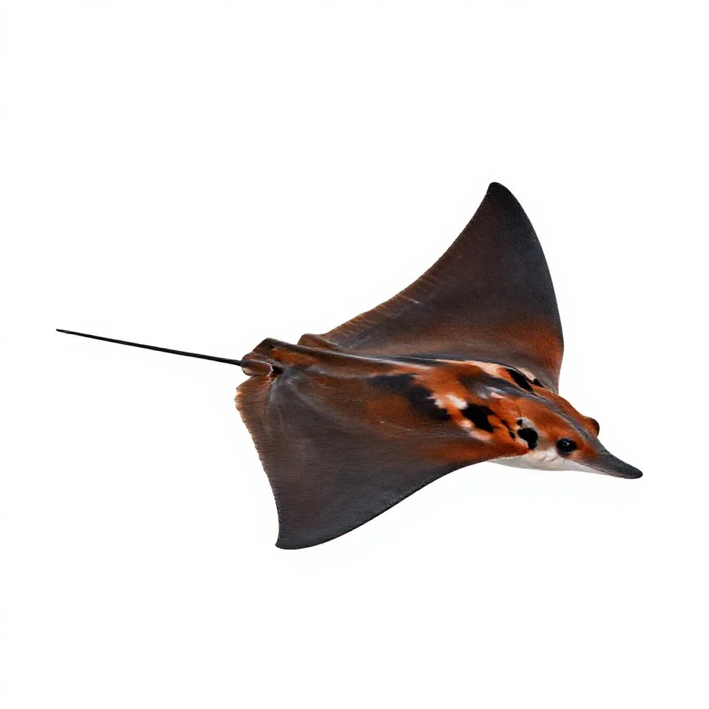 Devil ray isolated on a white background