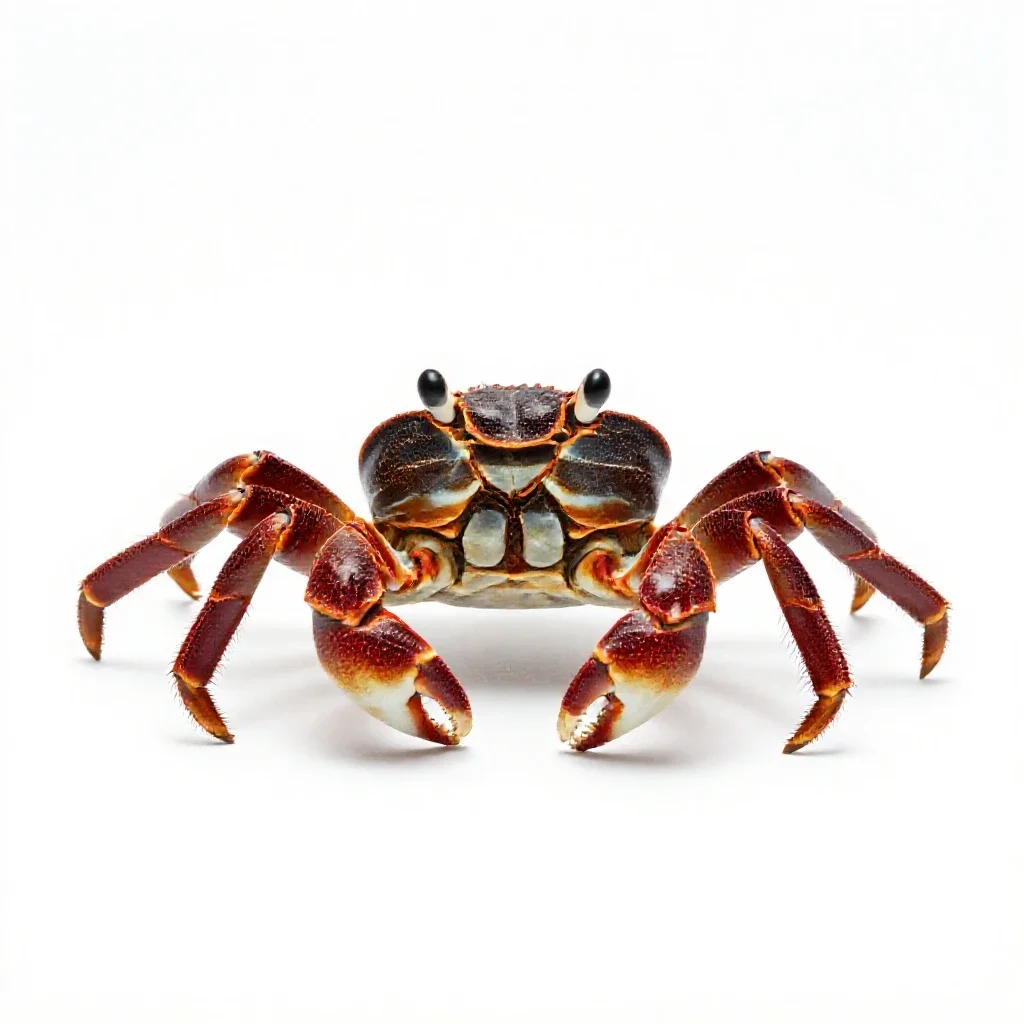Fiddler crab isolated on a white background