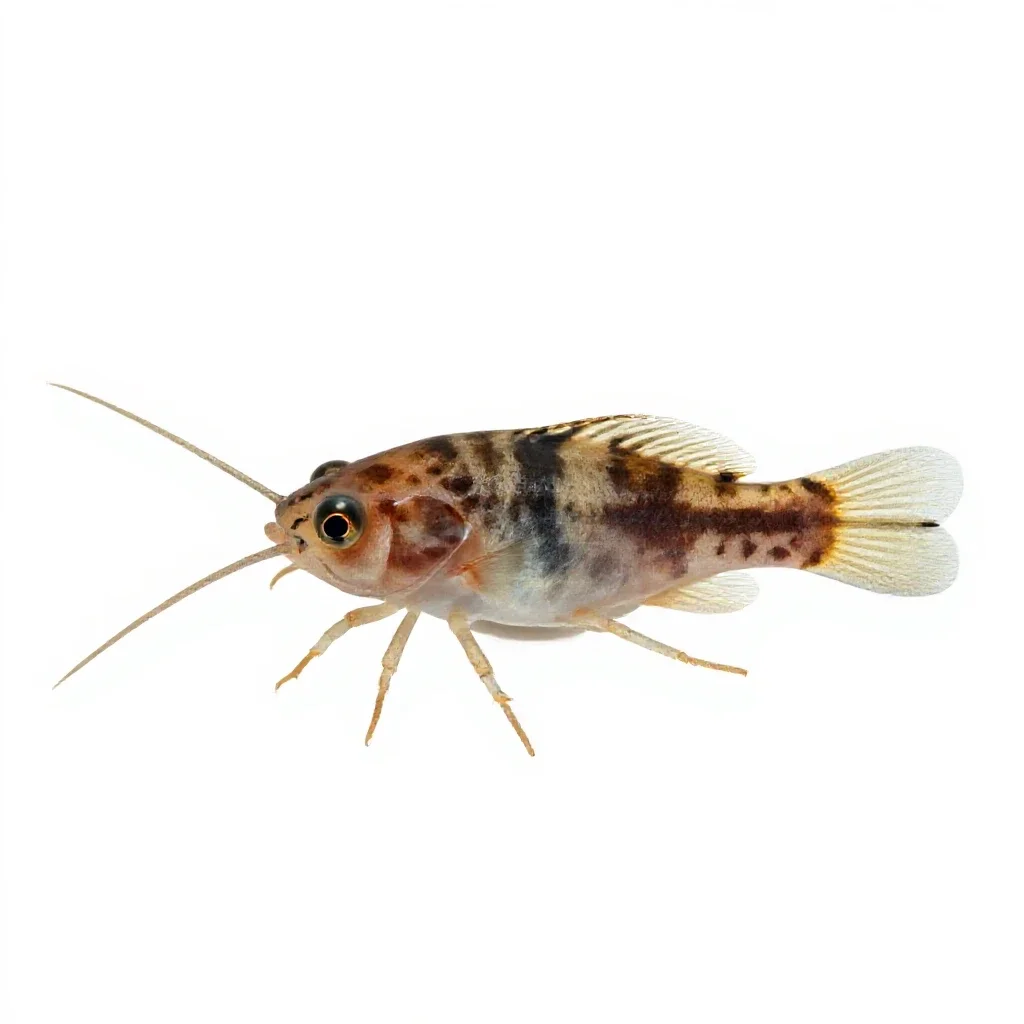Fish louse isolated on a white background