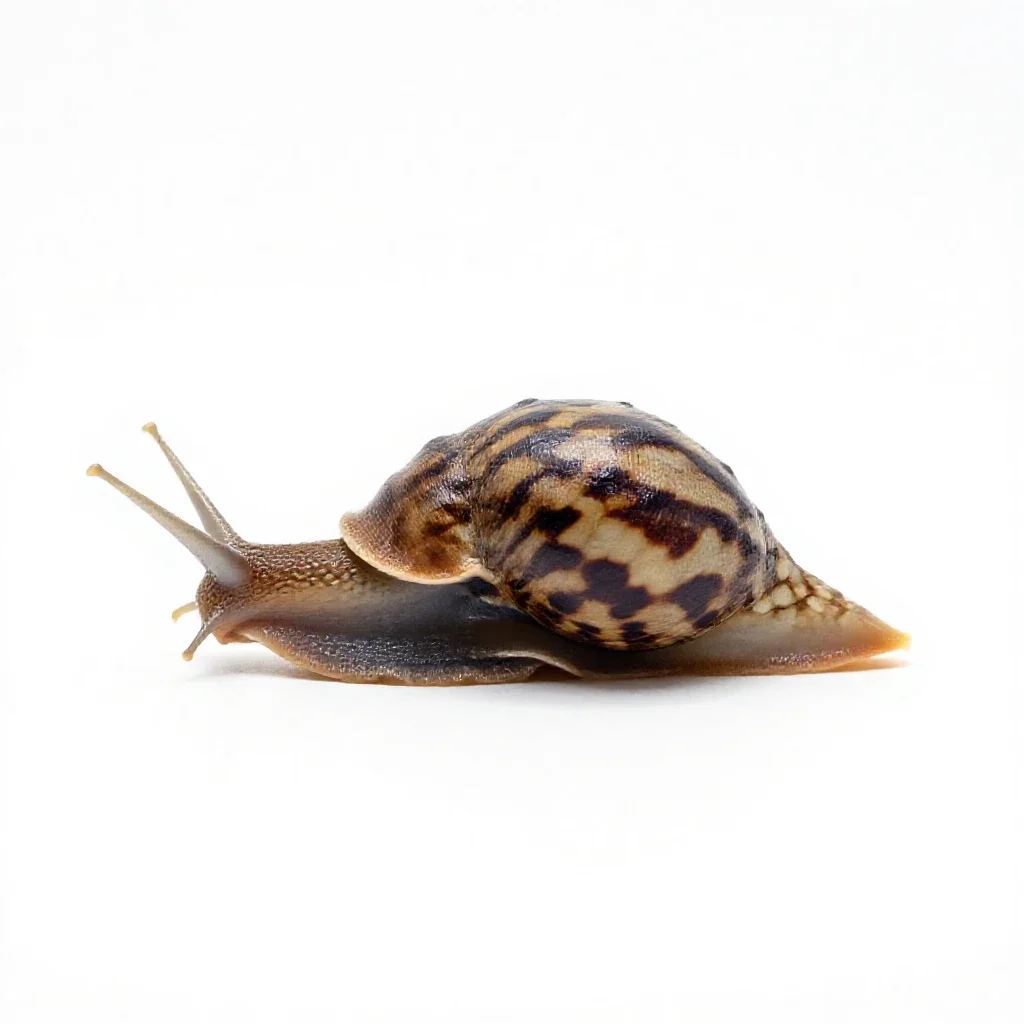 Gastropod isolated on a white background