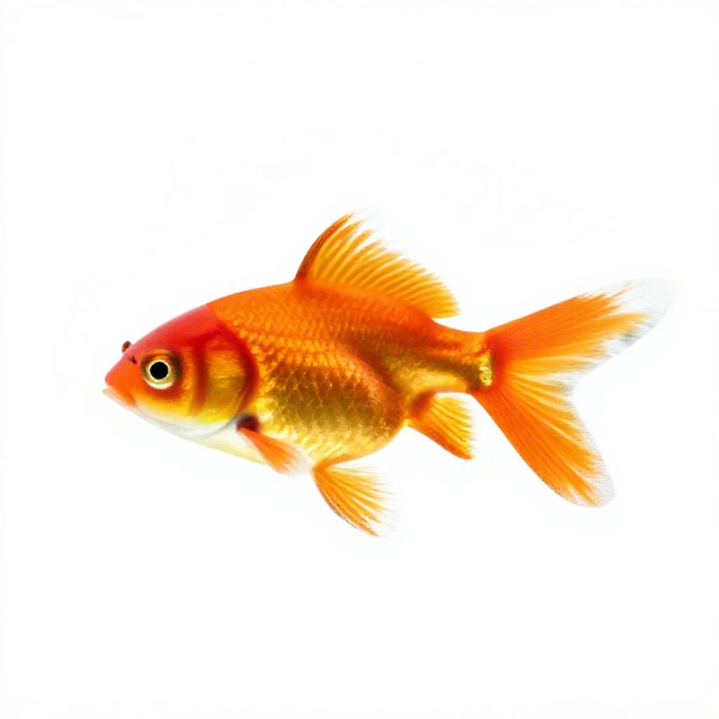 Goldfish isolated on a white background