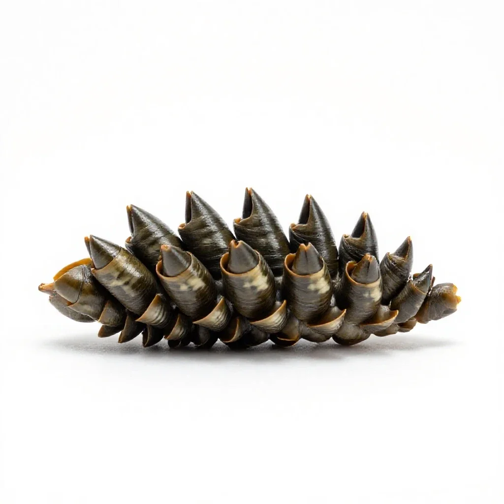 Goose barnacle isolated on a white background