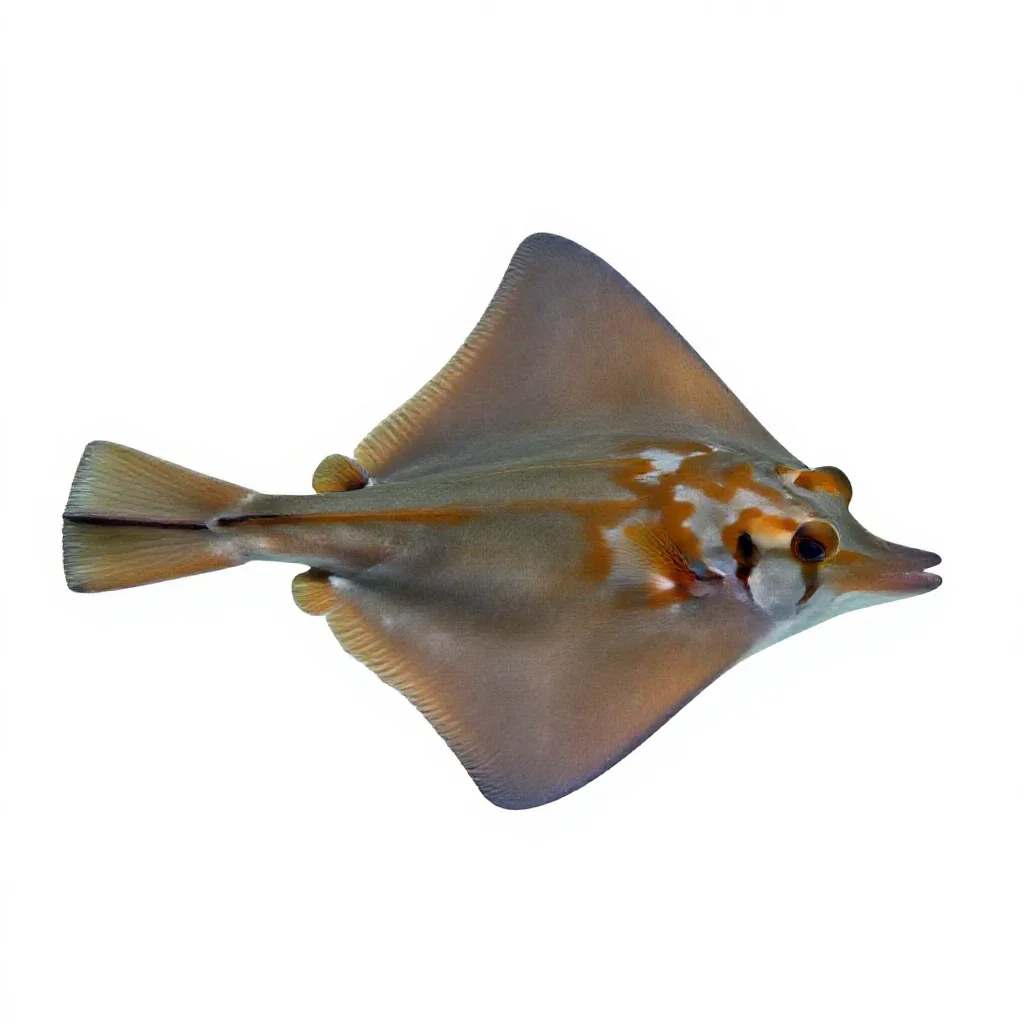 Guitarfish isolated on a white background