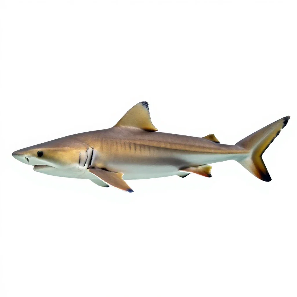 Lemon shark isolated on a white background