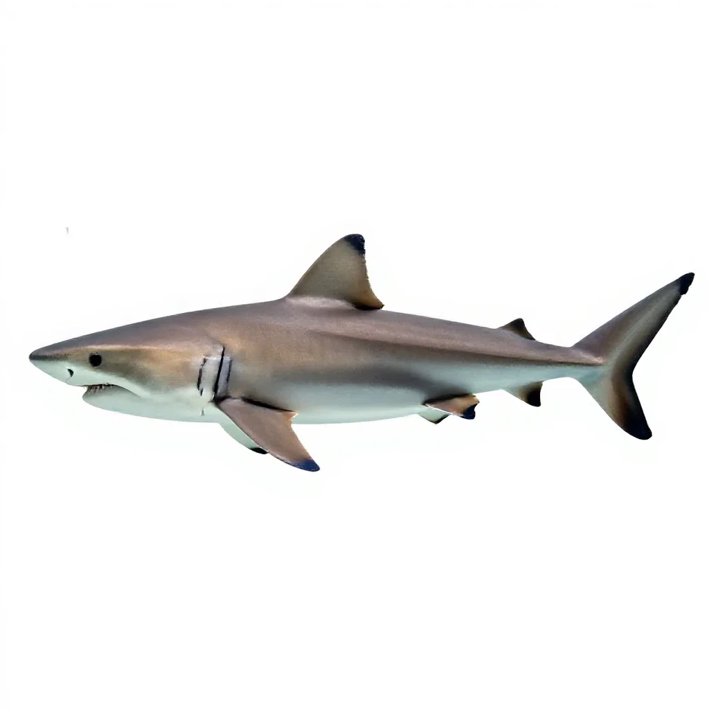 Mackerel shark isolated on a white background