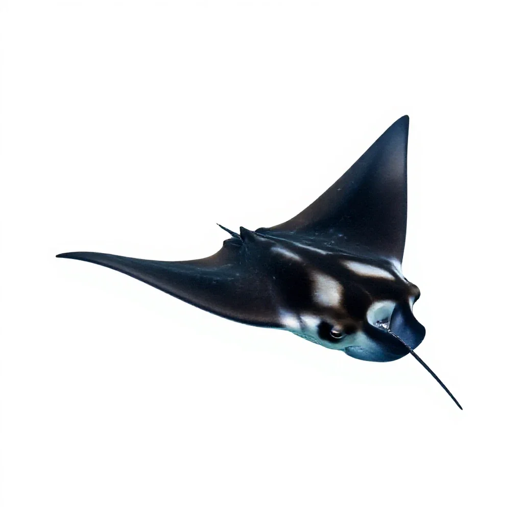 Manta isolated on a white background