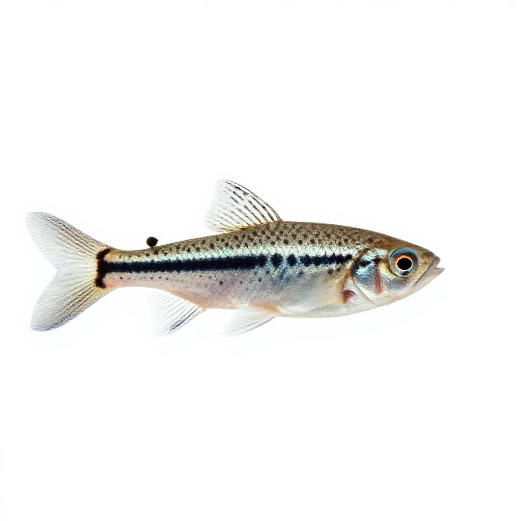 Mosquitofish isolated on a white background