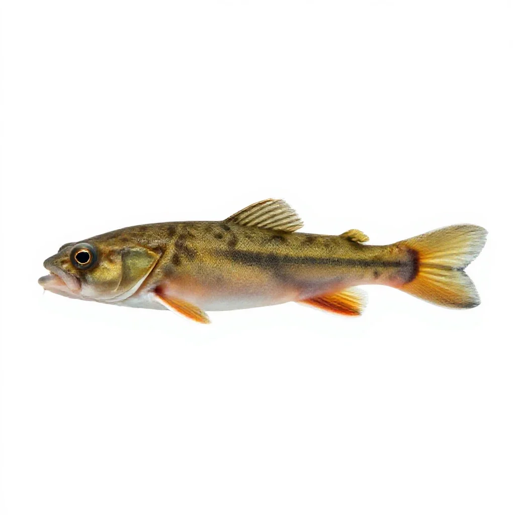 Mummichog isolated on a white background