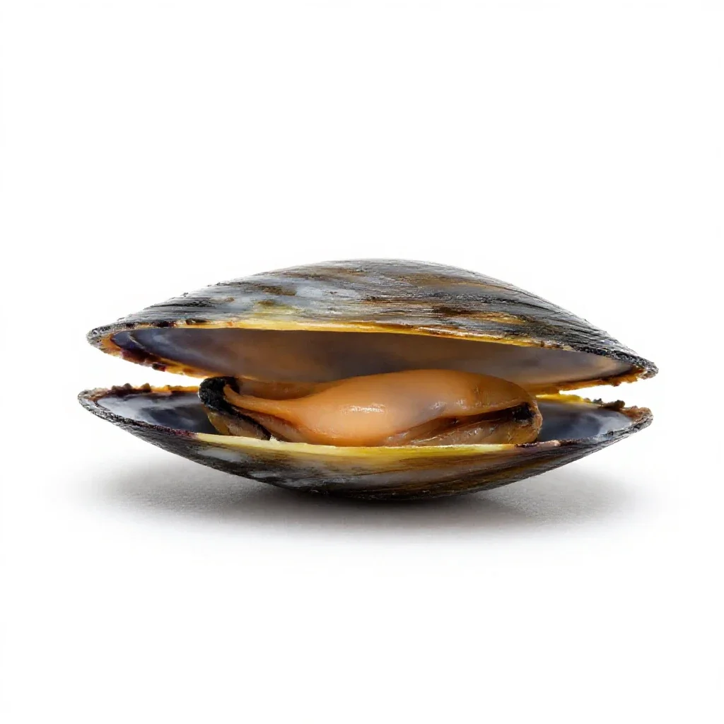 Mussel isolated on a white background