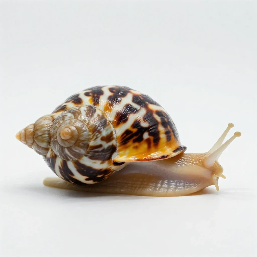 Neritina isolated on a white background