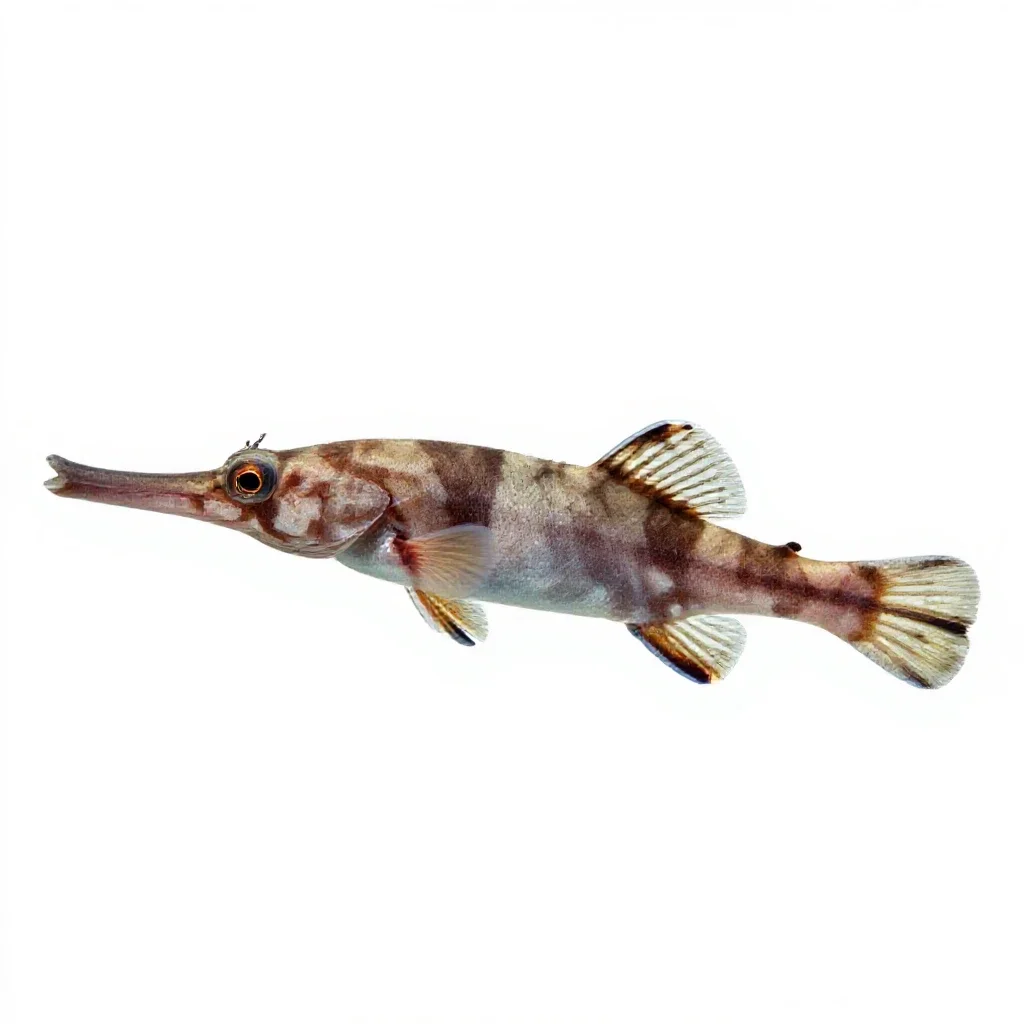 Pipefish isolated on a white background