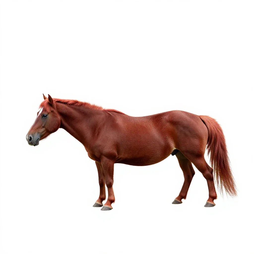 Redhorse isolated on a white background