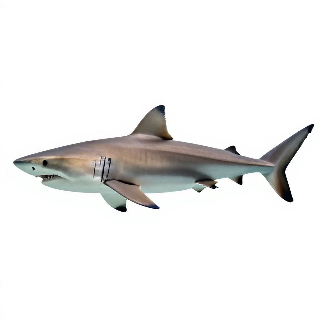 Requiem shark isolated on a white background