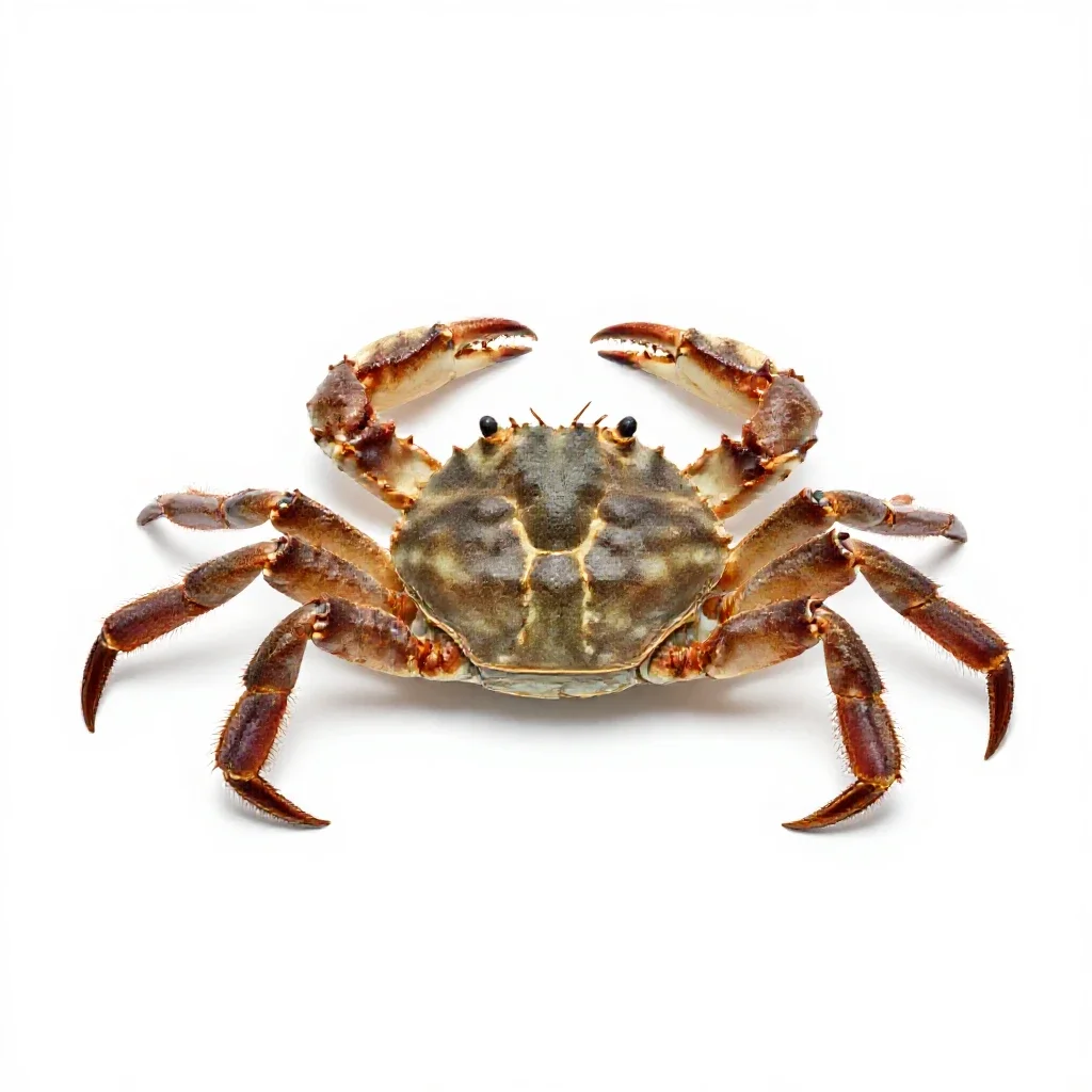 Rock crab isolated on a white background