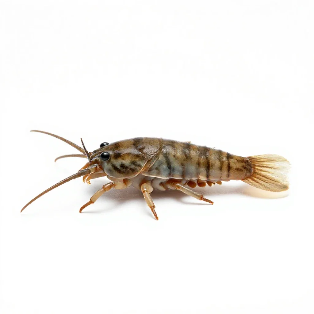 Sea louse isolated on a white background