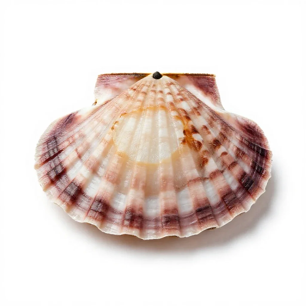 Sea scallop isolated on a white background