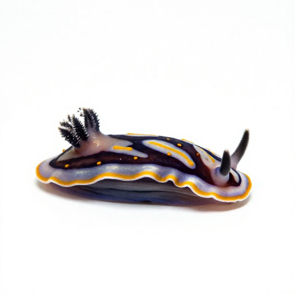 Sea slug isolated on a white background